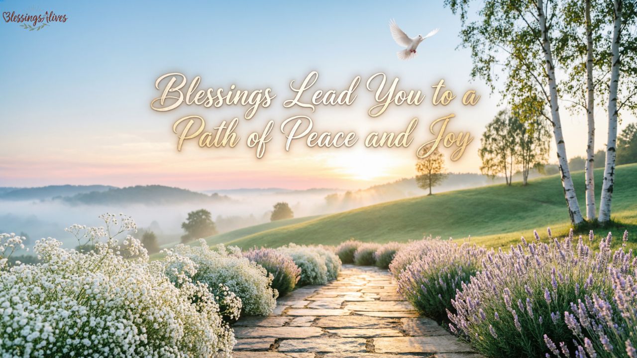 Blessings Lead You to a Path of Peace and Joy