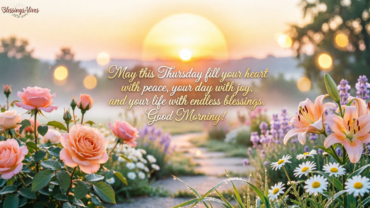 Good Morning Thursday Blessings for Friends and Loved Ones