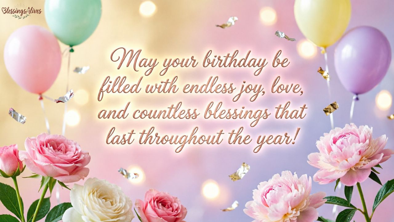 Happy Blessed Birthday Greetings to Brighten Someone’s Day