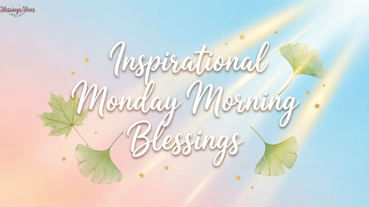 Inspirational Monday Morning Blessings