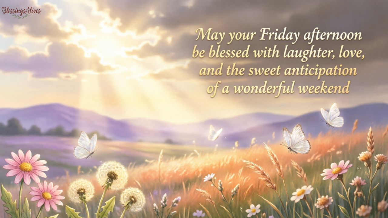 Powerful Blessings for Friday Afternoon