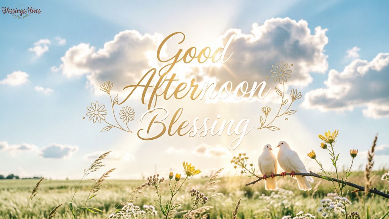 Prayer Good Afternoon Blessings to Inspire Hope, Peace