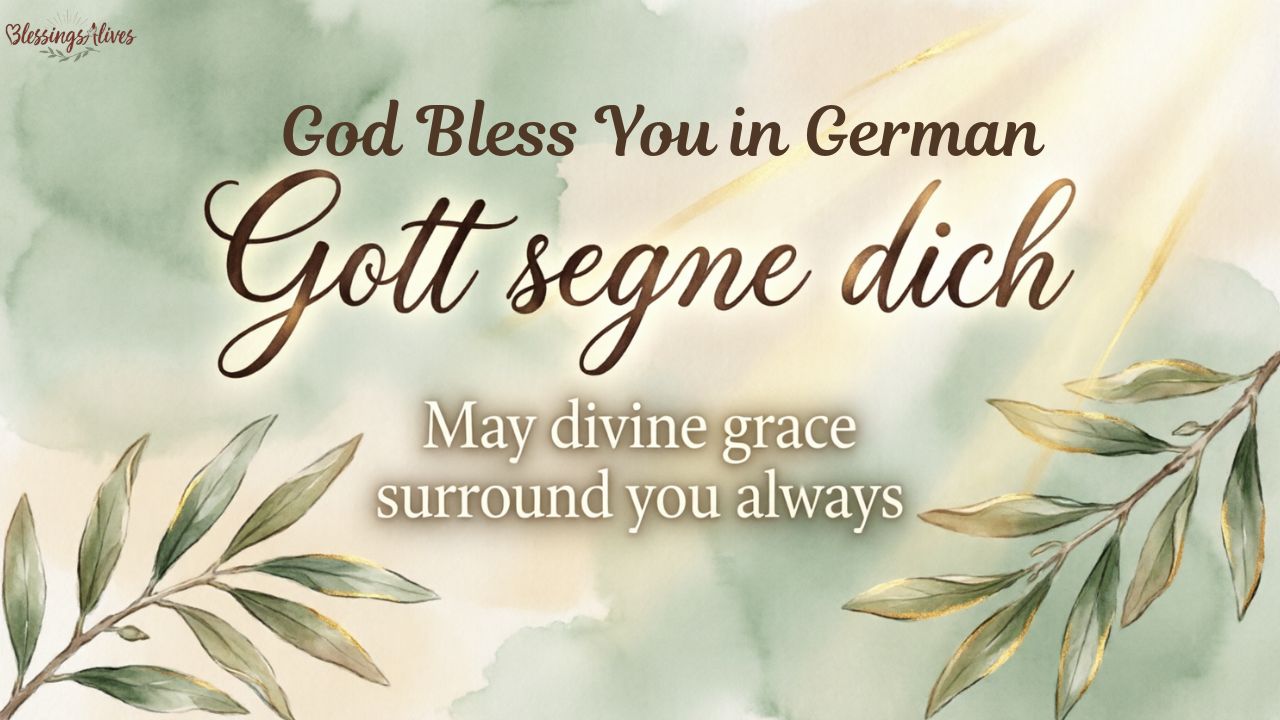 God Bless You in German