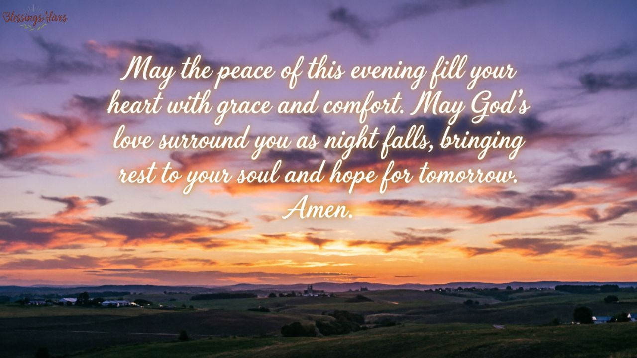 Good Evening Blessings and Prayers