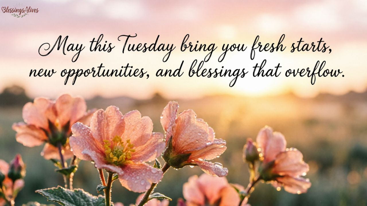 Good Morning Tuesday Blessings Quotes