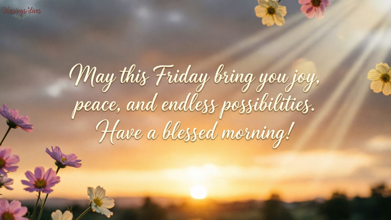 Inspirational Friday Morning Blessings