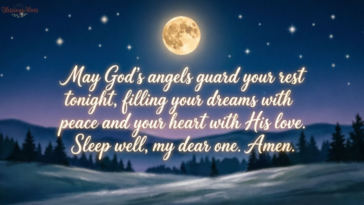 Powerful Good Night Prayer Message for Him