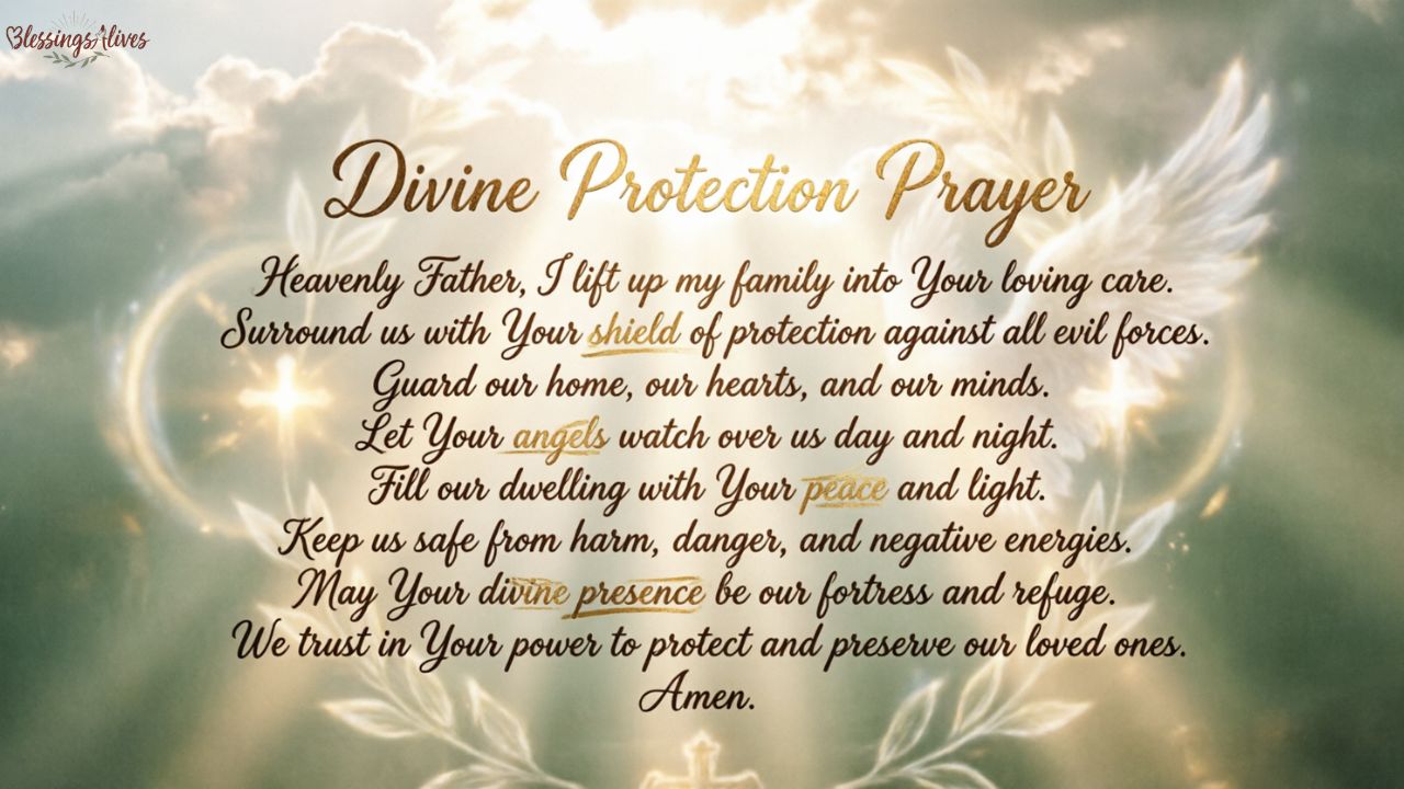 Spiritual Protection Prayer Against Evil for Family
