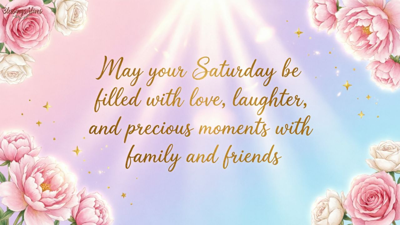 Saturday Blessings for Family and Friends