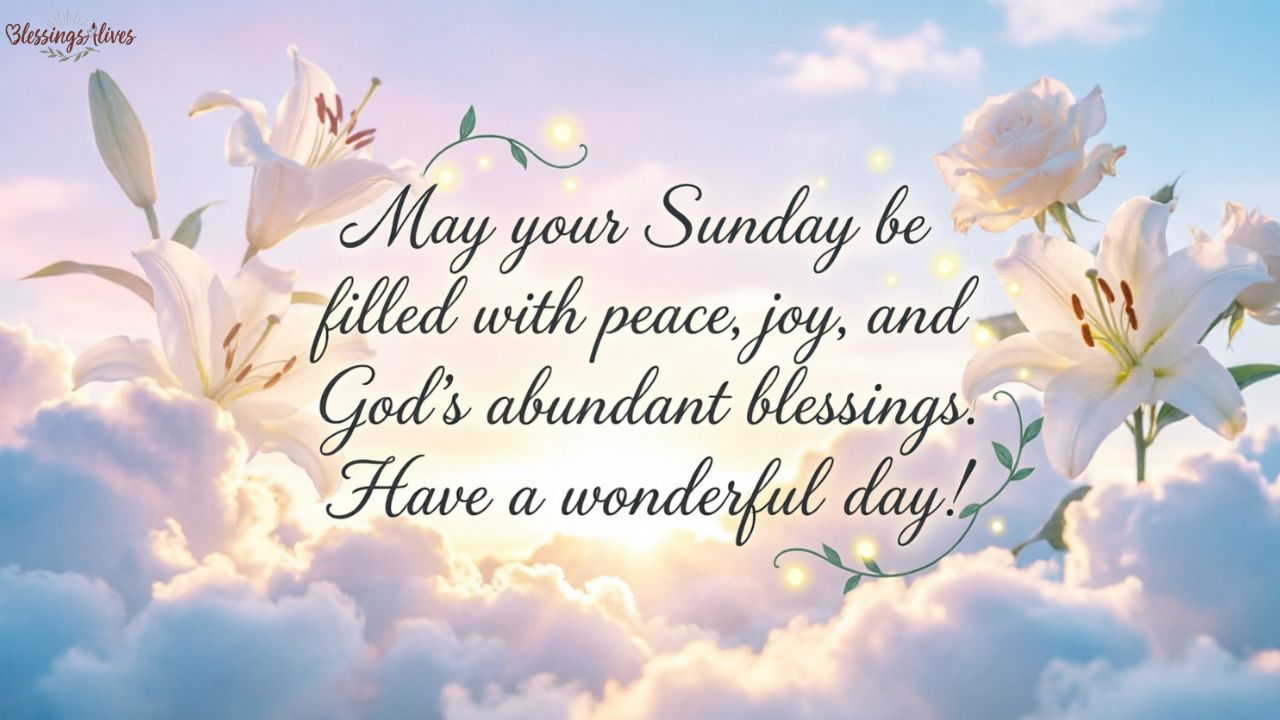 Sunday Blessings and Prayers