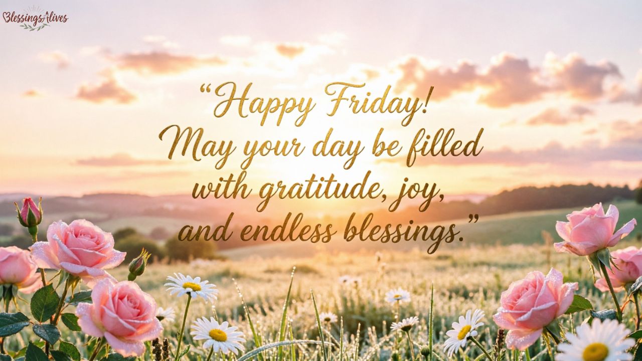 Thankful Good Morning Friday Blessings