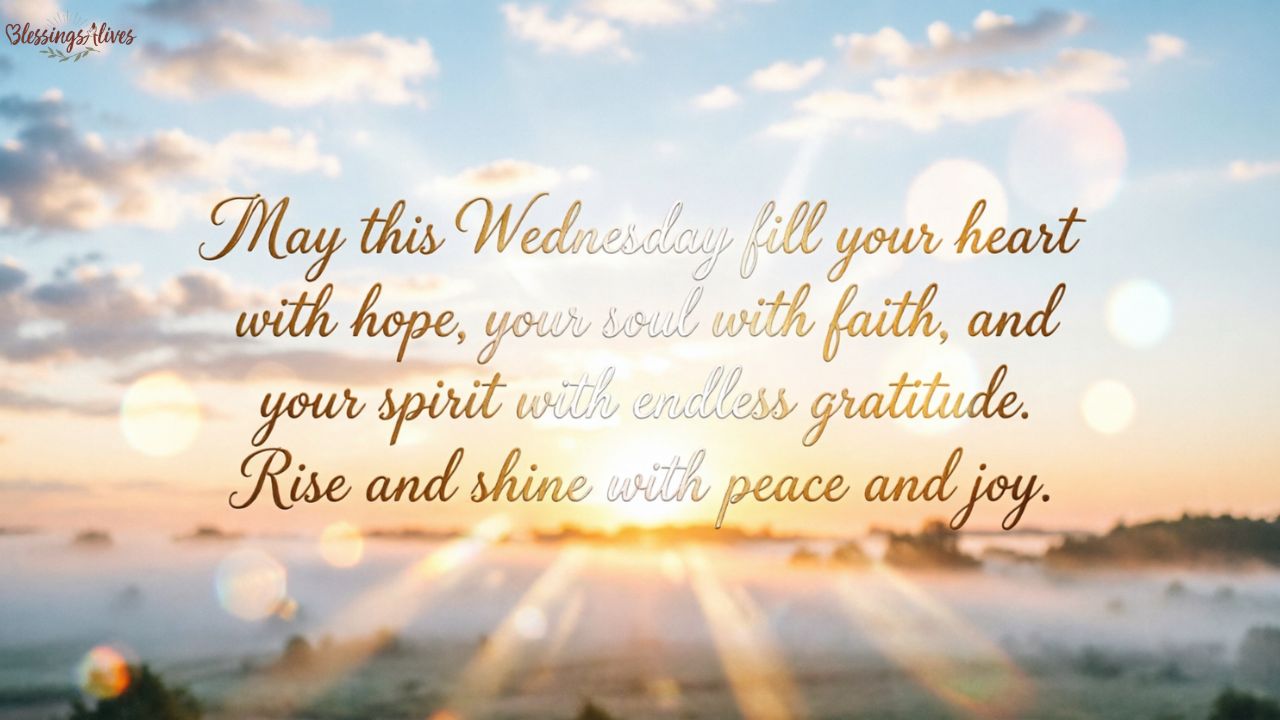 Uplifting Good Morning Wednesday Blessings