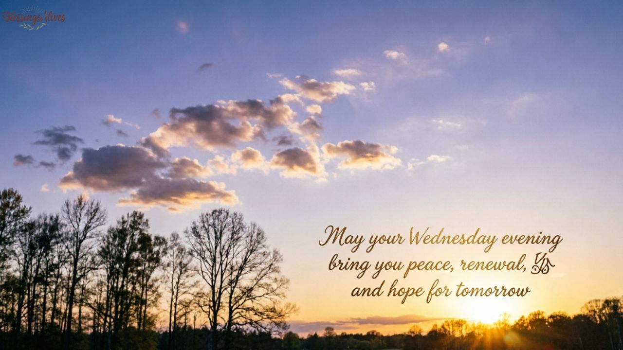 Wednesday Evening Blessings