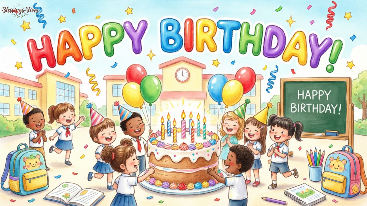 Birthday Greetings for Primary School Students