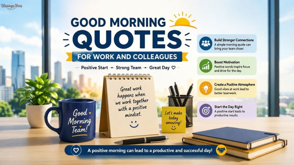 Good Morning Quotes for Work and Colleagues