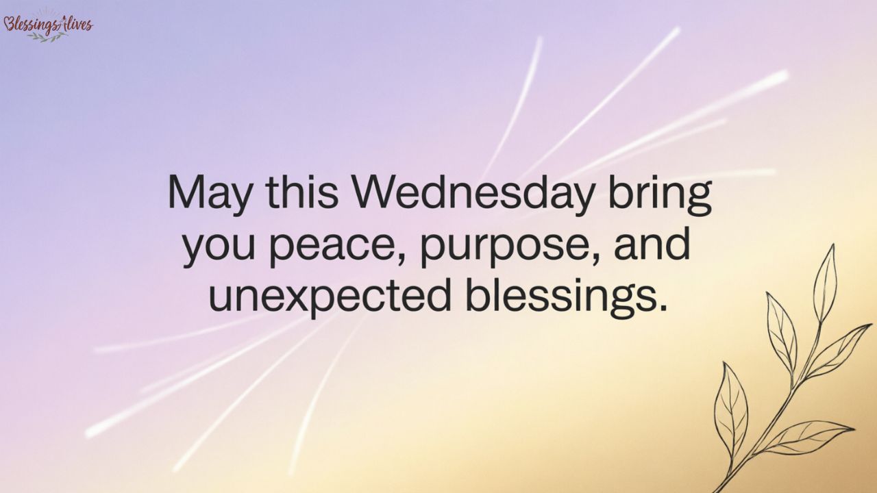 Wednesday Blessings and Prayers Images with Quotes